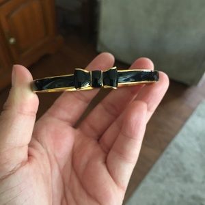 Kate Spade black bow bracelet